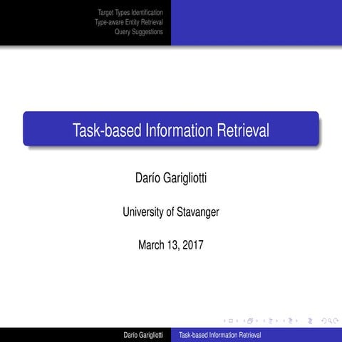 Task-Based Information Retrieval