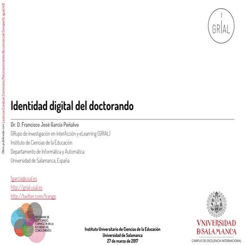 Identidad digital del doctorando