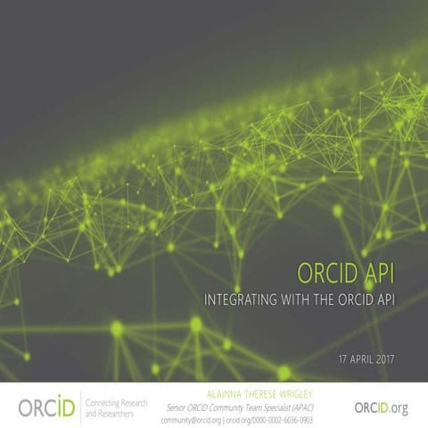 ORCID API