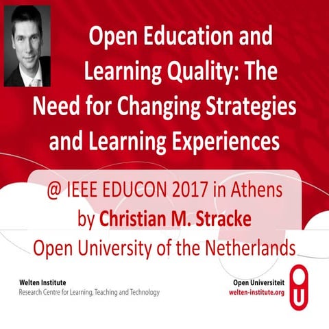 2017-04-27 IEEE EDUCON Open Education Learning Quality Stracke