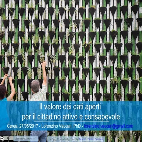 Il valore dei dati aperti  per il cittadino attivo e consapevole
