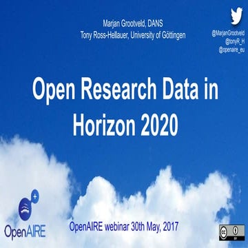 20170530_Open Research Data in Horizon 2020
