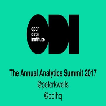 Operational Research Society - annual analytics summit 2017