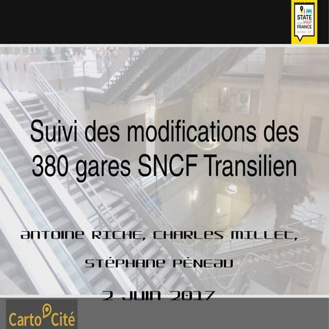 Suivi des modifications des données OpenStreetMap sur 380 gares