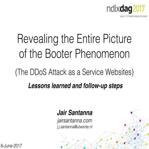 DDoS attacks, Booters, and DDoSDB