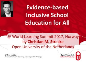 2017-06-09 WLS LINQ Evidence-based Inclusive School Education Stracke