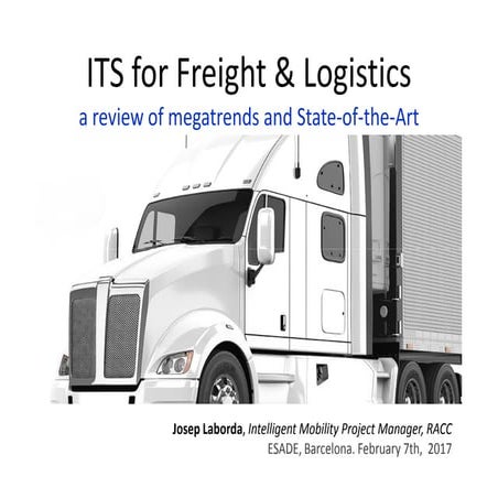 ITS for Freight & Logistics