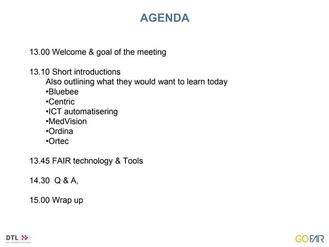 DTL Integrator's meeting