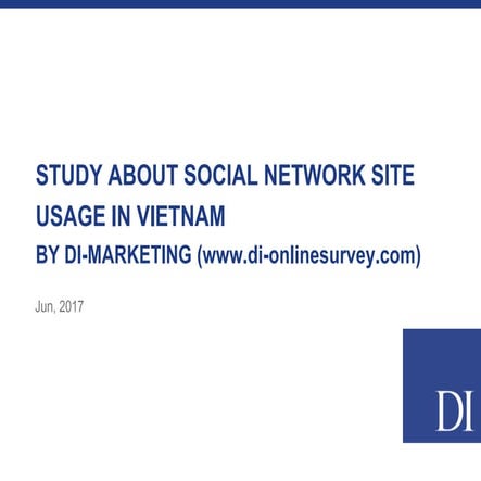 SOCIAL NETWORK SITE USAGE IN VIETNAM