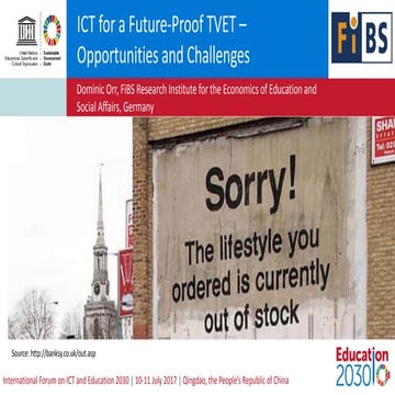 ICT for a Future-Proof TVET – Opportunities and Challenges