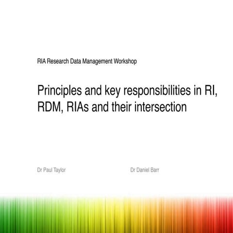 Principles and key responsibilities in research integrity, research data and ...