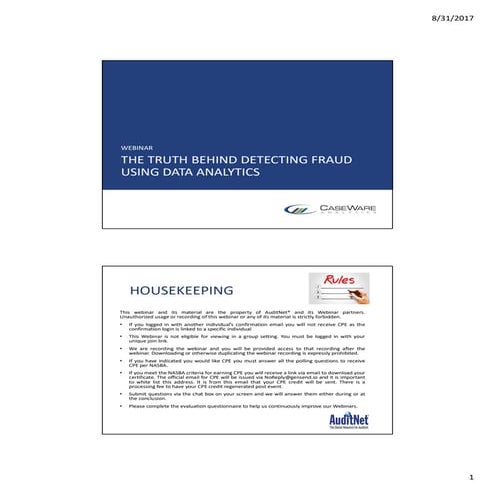 The Truth Behind Detecting Fraud Using Data Analytics