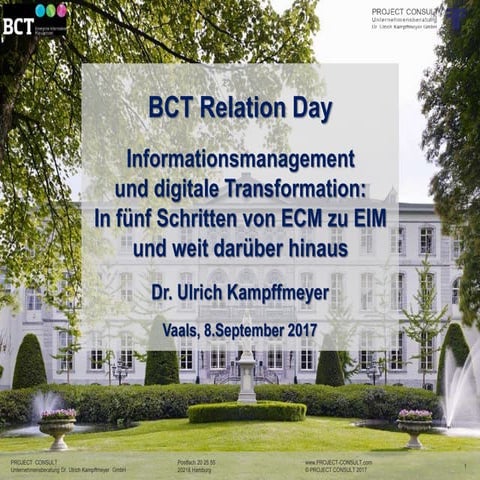 [DE] "Information Management und digitale Transformation: In fünf Schritten v...