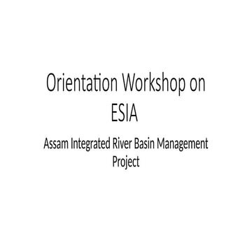 20170912_ESIA Training for environmental engineering
