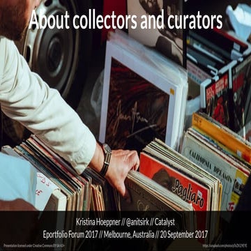 About collectors and curators