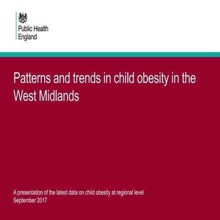 Patterns and trends in child obesity in the west midlands