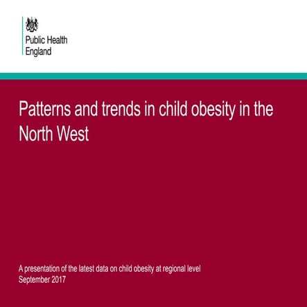 Patterns and trends in child obesity in the north west