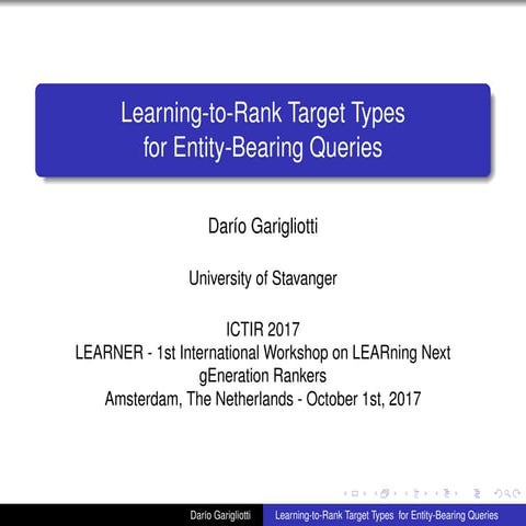 Learning-to-Rank Target Types for Entity-Bearing Queries