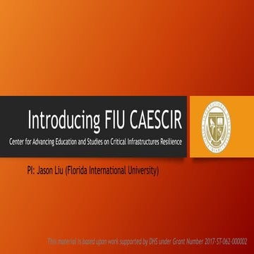 Introducing FIU CAESCIR