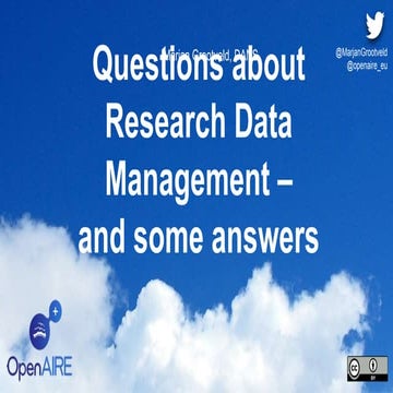 Open Access Week 2017: Research data management and data management plans (Fl...