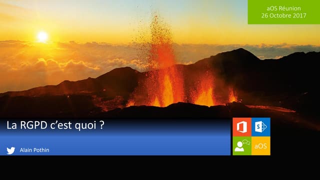 La RGPD c'est quoi ? - Alain Pothin