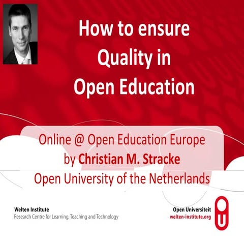 2017-10-27 OEE Online Discussion Quality in Open Education Stracke