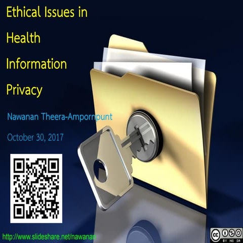 Ethical Issues in Health Information Privacy (October 30, 2017)