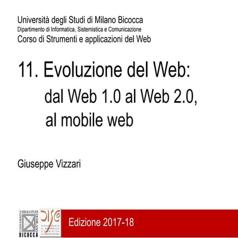 11 - Evoluzione del web