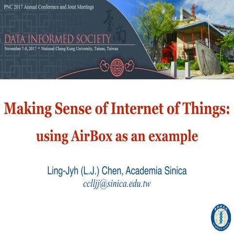 Making Sense of Internet of Things: using AirBox as an Example