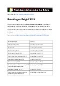E coupons 2019 belgie