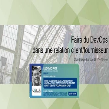 CloudExpo Europe 2017 - DevOps entre client et fournisseur