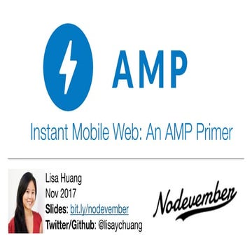 Nodevember 2017: AMP Primer
