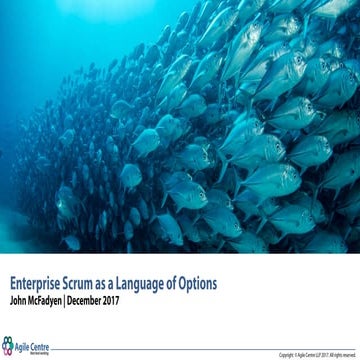 Enterprise Scrum as a Language of Choices - Scrum Event London December 2017