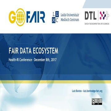 FAIR Ecosystem - Health RI 2017