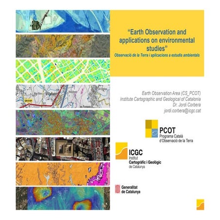 Earth Observation and applications on environmental studies
