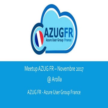 Meetup AZUG FR Dec 2017 @ Arolla