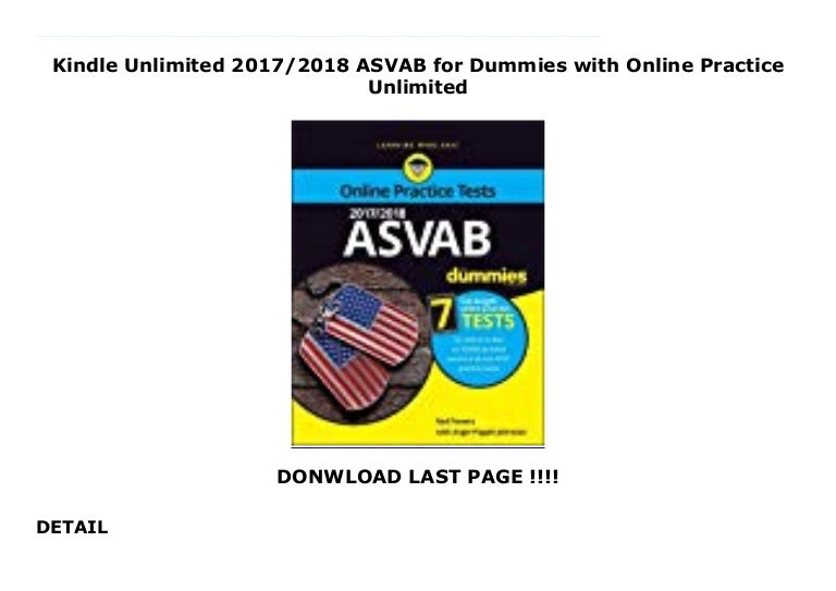 Kindle Unlimited 17 18 Asvab For Dummies With Online Practice U Kindle Unlimited 17 18 Asvab For Dummies With Online Practice U