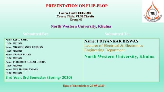 Presentation On Flip-Flop