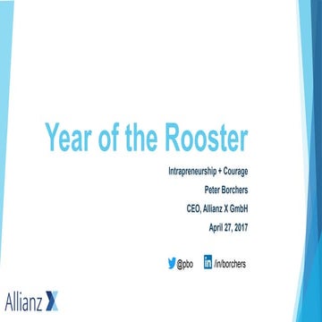 Intrapreneurship + Courage; Peter Borchers @ Year of the Rooster