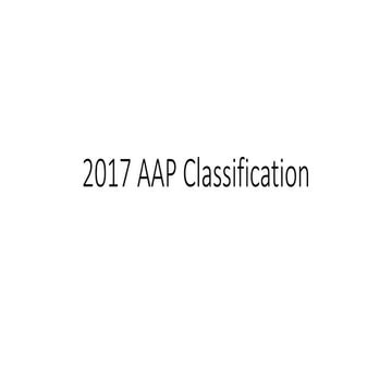 2017 AAP Classification.pptx