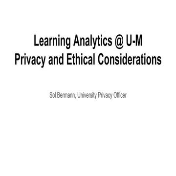 Aim analytics panel (2017 Fall): Privacy & ethics