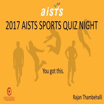 2017 aists quiz night   