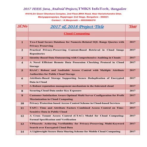 2017 and 2018 Secure and Dependable Computing