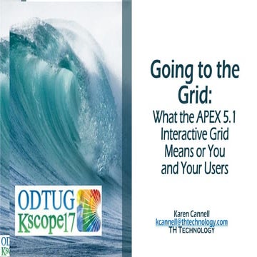 APEX 5.1 Interactive Grid: What it Means for You and Your Users