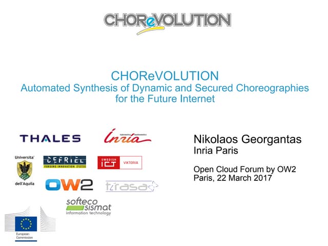 CHOReVOLUTION Platform at Open Cloud Forum Paris 2017