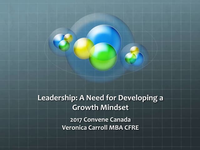 Leadership: A Need for Developing a Growth Mindset