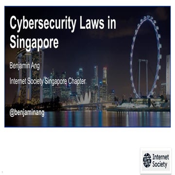 Cybersecurity legislation in Singapore (2017)