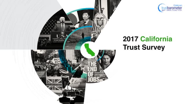 2017 Edelman Trust Barometer - California Results