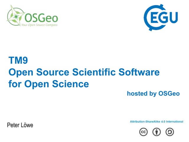 EGU GA 2017 OSGeo Townhall