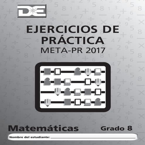 Ejercicios de práctica matemáticas 8 - 2017